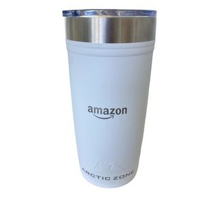 ARCTIC ZONE Amazon White  20 oz. Stainless Steel Tumbler